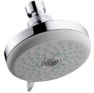 hansgrohe Croma 100 Duschkopf, Kopfbrause mit 3 Strahlarten, Chrom
