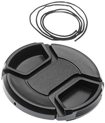 vhbw Objektivdeckel Objektiv Deckel Schutzdeckel Lens Cap 55mm kompatibel mit Canon, Nikon, Panasonic, Sony, Olympus, Samsung usw.