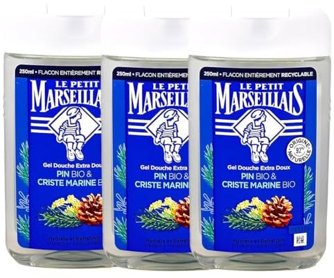 3er-Pack Le Petit Marseillais Duschgel mit Pinie und Meerfenchel
