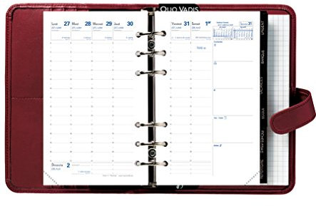 QUO VADIS Recharge 2018 pour organiseur Timer 17 Planing