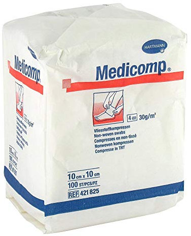 MEDICOMP Kompressen 10x10 cm unsteril 100 St