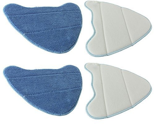 Spares2go Microfibre Cleaning Pads For Abode ADSM4001 Steam Cleaner Mops (Pack of 4)