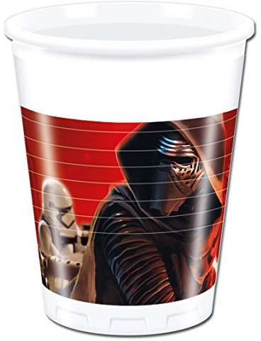 Unique Party 72193 - 200ml Star Wars 7 Plastic Cups, Pack of 8
