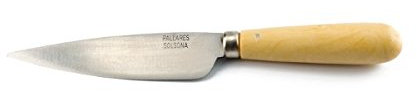 Cuchillo de Cocina PALLARES, Mango de Boj, Acero Carbono, 16cm. Hoja Ancha