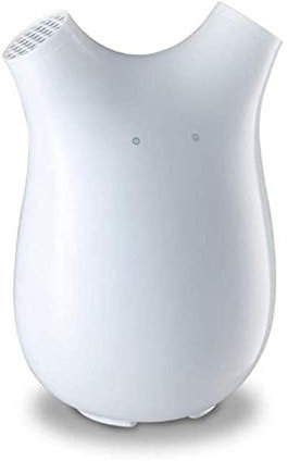 LSYOA Hogar Mini Deshumidificador, Portátil Aire Deshumidificador Ultra Bajo Consumo de energía rápida deshumidificación Tubo Doble de diseño,White