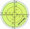 Fafeicy 60mm bubble spirit level, Level Blasendurchmesser Messwerkzeug, ABS Kunststoff, mit Skala, für die Messung der Ausgleichsfläche der Kameraplattform