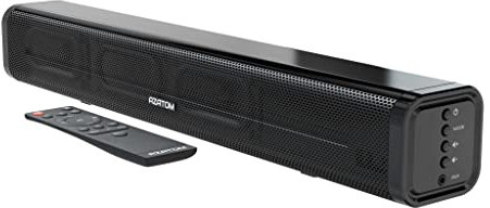 AZATOM Gaming Soundbar with Wireless Bluetooth ideal for Gamers, TV, Movies and PC Computers, Powerful 50W sound, Remote Control, Optical, AUX cables included