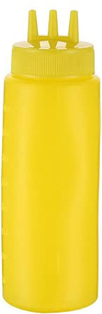 U-M 3 Löcher 300ml Twist Cap Quetschflasche Kunststoff Ketchup Senf Mayo Saucen Olivenölflaschen Küchengeräte