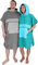 normani Unisex Badeponcho für Erwachsene | Handtuch-Poncho | Umzieh-Hilfe - Strand-Bademantel für Damen undund Herren aus 100% Baumwolle Farbe Hellgrau Größe 174-199 cm