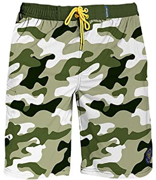 Banana Boat Herren Vier-Wege-Stretch-Performance, schnell trocknende Boardshorts mit UPF 50+ Sonnenschutz, Armee, L