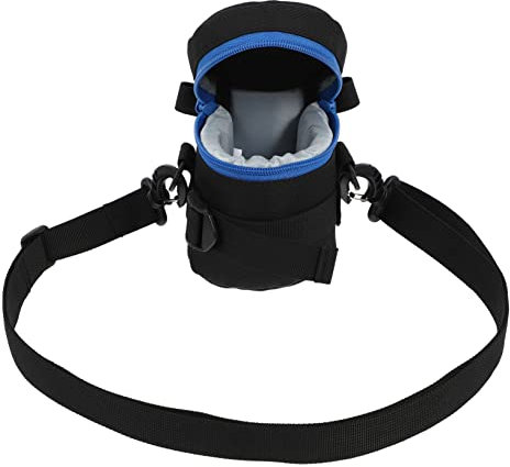 SOLUSTRE Kamera Objektivtasche Für DSLR Kamera Tragbare Polyestertasche Wasserabweisend Stoßfest Schutztasche Für Fotografen 9.5cm Zubehör