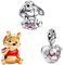 HAEPIAR S925 Silber Charm für Armband Halskette Sterling Silber Dangles Bear Pack von 3 für Frauen Mädchen Geschenke
