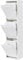 Atahome Perge Waste and Recycling Bin - 3 Drawers and Plastic Buckets with Metal Handles, 3x15 Litres Waste Separation & Recycling, Sturdy Metal Structure Rubbish Bin (White)
