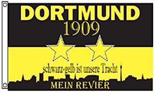 Stormflag Flagge Dortmund Mein Revier Sterne 90x150 cm Flagge Fanflagge Dortmund 1909 3x5ft Polyester 90 g/m2