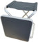 Vanilla Leisure - Folding Camping Table & Foot Stool Camping Accessory Camping Table that Fold Up for Fishing, Festival, Picnic, Beach - Lightweight Aluminium stool or Table.
