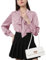 Tapata Camicette per Le Donne Raso Camicie di Seta Bow Tie Collo Button Down Camicetta di Lavoro Maniche Lunghe Dressy Business Tops Elegante, Rosa Scuro, Large