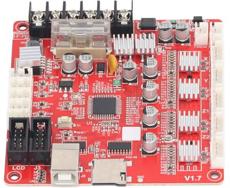 3D-Drucker-Motherboard Gute Wärmeableitung Integrierte Hauptplatine mit USB-Schnittstelle 12V-24V für Anet A8 PLUS 3D-Druckerzubehör Steuerplatine 16*13*4