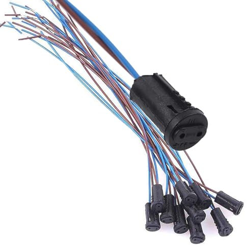 Ieron 20 Stück G4-Draht-Anschlusssockel, Lampensockel, Keramik, G4-Lampenfassung, 20 cm, Lampenfassungen, 12 V, für Halogen-Glühlampen, LED-Sockel-Anschluss, Blau