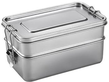AsCoRP Lunch Box Stainless Steel Portable Bento Box Suitable For Outdoor Cycling And Camping (2400ml)