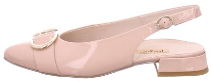 Paul Green Peeptoes & Slingpumps 6091-015, Lack/Brush, Beige, Damen EU 5,5/38,5