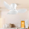Ventilador de Techo con Luz y Mando a Distancia, 65CM-Lampara Ventilador Techo Regulable de memoria 3 Colores DC Motor Reversible, Moderno Ventilador Techo Silencioso 6 Velocidades para Dormitorio