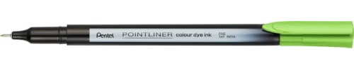 Pentel Pointliner colour S40 Fineliner - dye ink, 0.4 mm, flaschengrün (12 Stück)