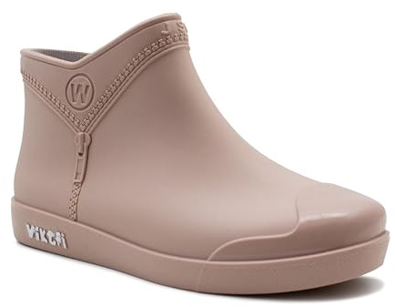 IMTY Womens Ankle Wellies Boots Short Slip On Waterproof Chelsea Rain Boot Snow Farm Gardening Ladies Outdoor Festival Wellingtons