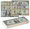 280 Prop Money Dollars,Copy Faux Billets Argent Fictif,Billet Factice Dollars Fake Money de Banque pour Jeu d'enfants,Accessoires de Fête de Mariage,Film de Jeu -40 x1$,2$,5$, 10$,20$, 50$,100$