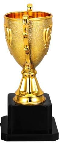 SHINEOFI Preistrophäen 18 cm Großer Goldpokal Plastiktrophäe Für Kinder Für Sport Wettbewerbe Turniere Partygeschenke Für