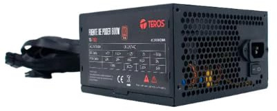 Teros TE7160 Fuente de alimentación pc ATX Modular 600 W, 80 Plus Bronze 12 V, Negro, Ventilador Ultra-silencioso