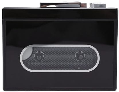 CCYLEZ Lecteur de Cassettes, Convertisseur de Cassette Portable en MP3 avec Prise AUX 3,5 Mm pour Clés USB et écouteurs, Design Compact et Léger pour la Maison, Les Voyages et