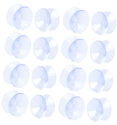 KOMBIUDA 48 Pièces de Tampons Antidérapants pour Plateau de Table en Verre, Ventouses Double Face en PVC Transparent, Adhérence Renforcée pour Bureau ou Table Basse