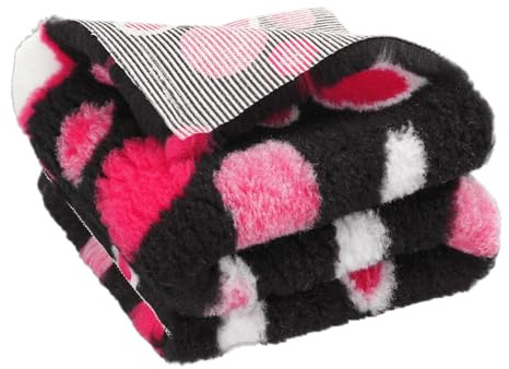 Medbed Premium - Die Medizinische Hundedecke: rutschfest, Feuchtigkeitsabsorbierend, Atmungsaktiv und Waschbar (70x100 cm, Pink-Circle)