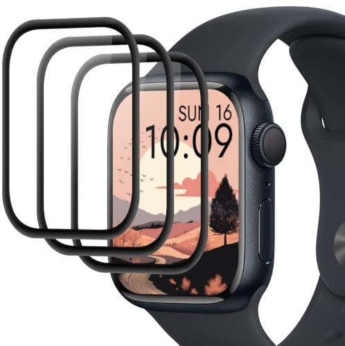 Joeyu (3 pezzi) Pellicole Protettive per Apple watch Series 6/5/4/SE/SE2/SE3 40mm, protezione vetro, Durezza 9H, Anti-Frankmentazione, Senza Bolle, Anti-Graffio, pellicola gel
