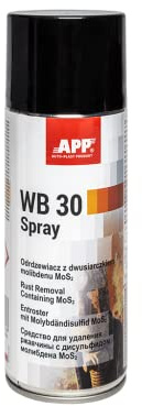 AUTO-PLAST PRODUKT APP WB 30 Multiöl Spray : Schmieröl Spray, Kriechöl Spray, Rostschutz Spray | Schmiermittel Spray mit Molybdändisulfid MoS2 | Schmierspray mit Korrosionsschutz | 400 ml