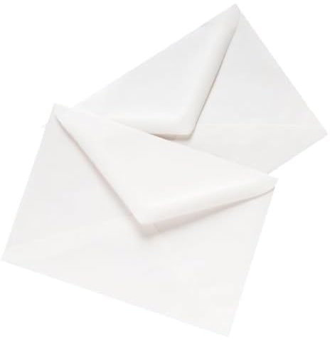 Briefumschlag für Grußkarten, hochwertig, DIN C7, 100 g/m², 113°x°82°mm, Weiß, 100 Stück