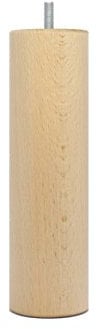 La Fabrique de Pieds AM20170001 Jeu de 4 Pieds de Lit Cylindres Bois Verni Clair 20 x 6 x 6 cm