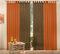 Gardinen Set, 2 x Schlaufenschal Voile, transparent, 245x140, Terrakotta, 2 x Schlaufenschal Voile, transparent, 245x140, Braun, 6100061000