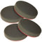 Brestol Polierscheibe Soft & glatt 4er Set 150 mm - Klett-Polierscheibe Klettpolierscheibe Polierhaube Polierpad Polierteller Polierschwamm