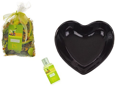 Homestreet Ensemble Complet de Pot-pourri dans Un écran Huile Bol et diffuseur. Handblended Parfum et Grand écran en céramique Bol dans Une sélection de Couleurs et Parfums à partir de