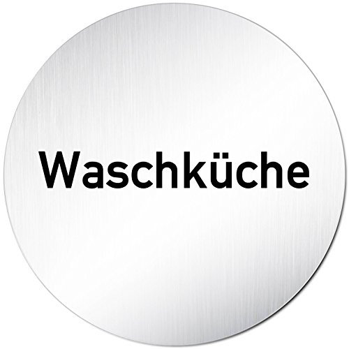 Kinekt3d leit Systeme XXL Plaque de porte, buanderie Plaque • Ø 100 mm • Aluminium (anodisé) • Plaque de porte Plaque signalétique