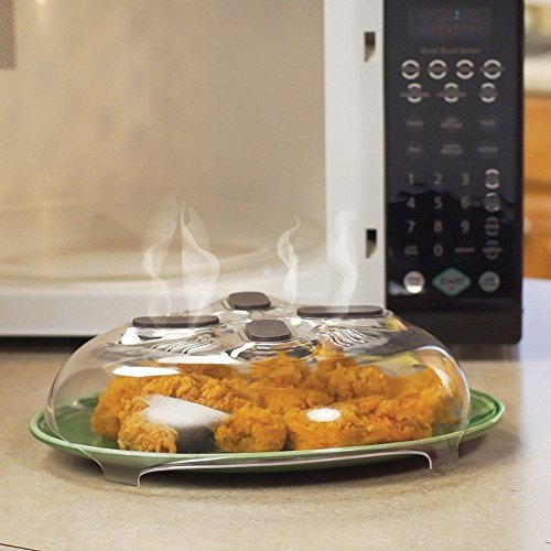 Mr. Gadget Solutions® Microwave Plate Cover Hover Anti-Sputtering Cover, New Food Splatter Guard