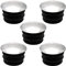 5x EMBOUT DE TUBE ROND RENTRANT PLASTIQUE CHROME ARGENT CHAISE MEUBLE DECORATIF (Ø19mm)