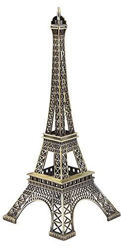 JIACUO Bronze Ton Paris Eiffelturm Figur Statue Vintage Legierung Modell Decor 25 cm