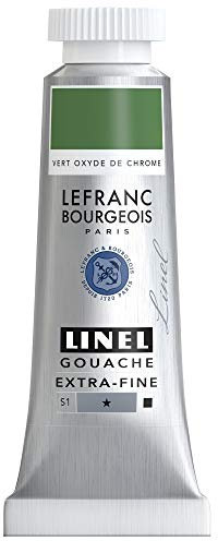 Lefranc Bourgeois Linel Gouache Extra-Fine Tube 14ml Vert Oxyde De Chrome Série 1