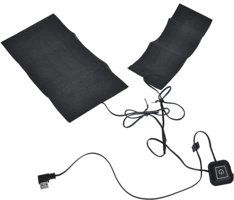2 in 1 Electric Vest Pad 5V 2A USB Heated Jacket Heating Pad with 3 Gear Adjustable Temperature for Winter Cold Outdoors
