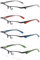 VEVESMUNDO Herren Metall Lesebrillen Halbrand Sportlich Design Hochwertige Computerbrille Halbrahmen Lesehilfen Brillen +1.0 +1.5 +2.0 +2.5 +3.0 +4.0(4 Stück Lesebrillen, 2.5)