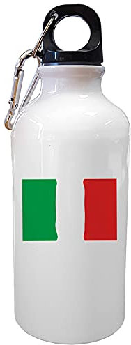 My Custom Style Borraccia #Bandiera Italia#Alluminio Bianca 420ml