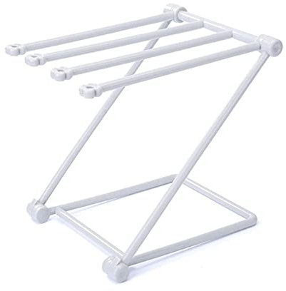 Home Kitchen Countertop Dishcloth Drying Rack, Folding Dishcloth Holder, Blue/Pink/Gray Rag Dishcloth Storage Multi-Purpose Rag Rack