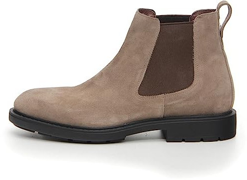 Nero Giardini I301652U Stivaletti Chelsea Uomo in Camoscio - Fango 41 EU